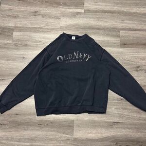 Old Navy Men's Black and Navy Jumper